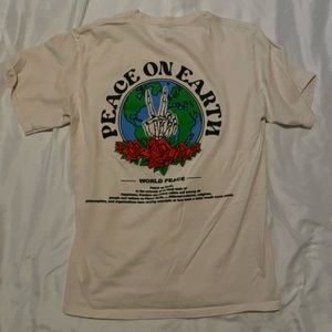 Pacsun peace on earth t-shirt